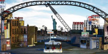 Mörbisch West Side Story Bühnenbild - Foto:© Walter Vogelweider