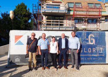 Dachgleiche für Glorit-Projekt an der Alten Donau