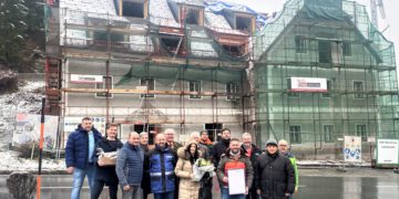 Gleichenfeier für Mehrgenerationenhaus in St. Kathrein