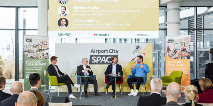Der FLughafen Wien lud zum Innovationsauftakt in den Office Park 4. Foto: Airportcity Space