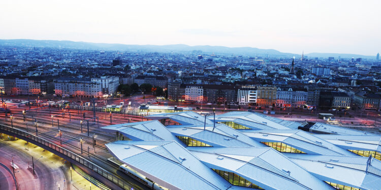 Am Areal um den Hauptbahnhof wie im QBC und im The Icon Vienna werden keine Flächen mehr unter 20 Euro pro Quadratmeter angeboten. Foto: ÖBB/Philipp Horak