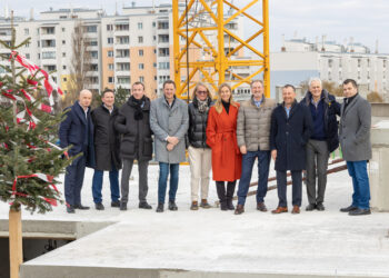 Gleichenfeier für SÜBA-Projekt in Simmering