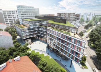 Gleichenfeier für Mogilska Office in Krakau