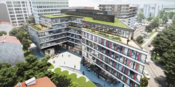 Gleichenfeier für Mogilska Office in Krakau