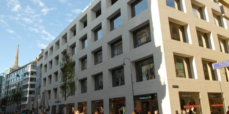 Das Peek & Cloppenburg-Gebäude auf der Kärntner Straße in Wien entstammt der Feder von Pritzker-Preisträger Sir David Chipperfield