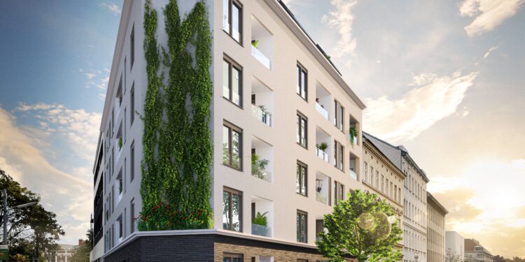 Im Projekt Ferchergasse 20 in Wien-Hernals werden 30 Eigentumswohnungen vermarktet. Foto: Renderwerk
