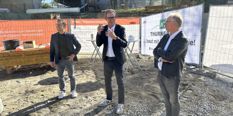 Grundsteinlegung für Wohnprojekt im Innsbrucker Stadtteil Wilten. Foto: Prisma Holding AG
