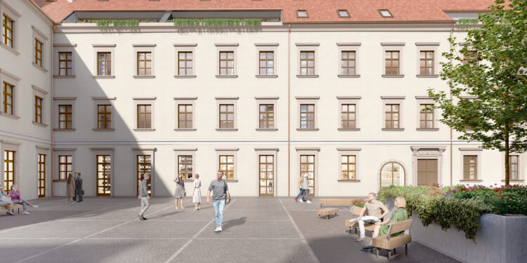 Die RPHI saniert das geschichtsträchtige Palais Esterházy in Bratislava und verkauft die Wohnungen ab. Visualisierung: willbe studio s.r.o.