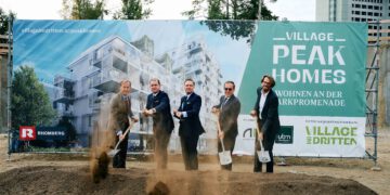 Baustart für 67 nachhaltige Village-Wohnungen