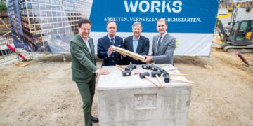 Grundsteinlegung für Village Works