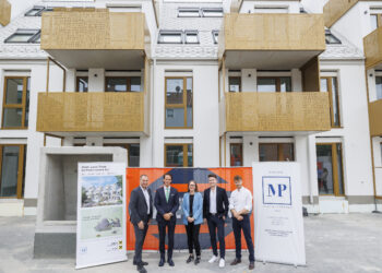 Dachgleiche für neue Raiffeisen Vorsorgewohnungen