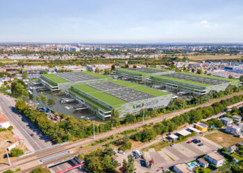 Gleichenfeier für MLP Business Park Wien