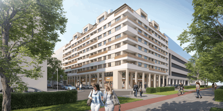 Das Wohnprojekt "Seven" wird vermarktet. Visualisierung: BIP Immobilien Development