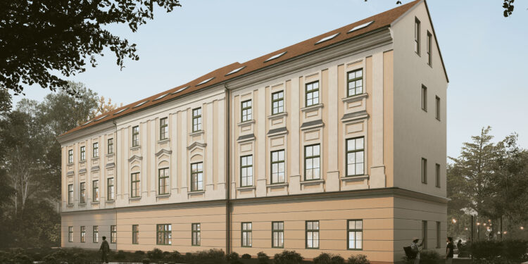 Immovate entwickelt ein Studentenwohnheim im Grazer Stadtentwicklungsgebiet Jakomini Verde. Visualisierung: Immovate