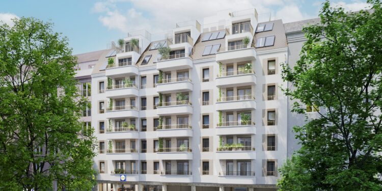 JP Immobilien und WINEGG vermarkten Wohnbau in der Siebenbrunnengasse 44. Visualierung: JP Immobilien
