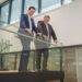 Der Central Hub im TwentyOne ist fertiggestellt und übergeben worden. Im Bild: Habau-CEO Hubert Wetschnig und Anton Bondi de Antoni, Geschäftsführender Gesellschafter von Bondi Consult. Foto: Habau