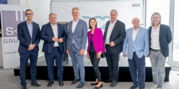 Gleichenfeier für DC2 in der Wiener Donaustadt