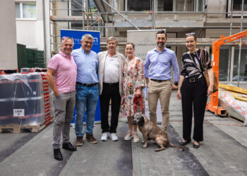 Gleichenfeier für Wohnprojekt in Wien-Landstraße