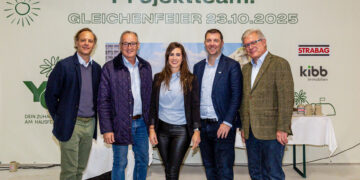 Wohnprojekt YOU2 in Wien-Donaustadt erreicht Dachgleiche