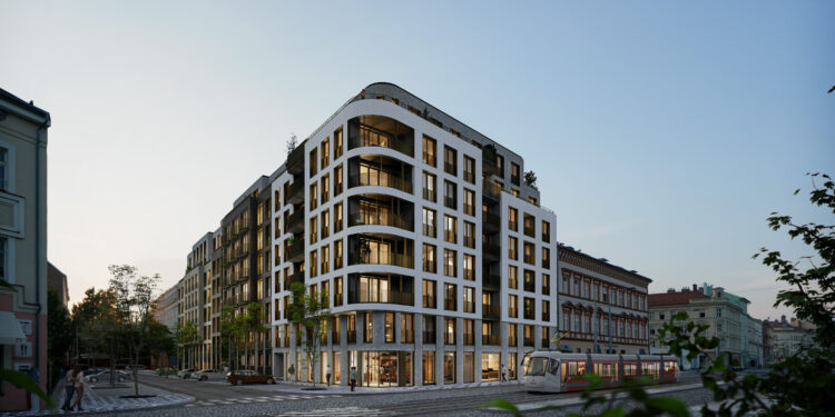 Die UBM vermeldet für das Projekt Rezidence Na Plzeňce bereits über 100 Wohnungsverkäufe. Visualisierung: UBM Development