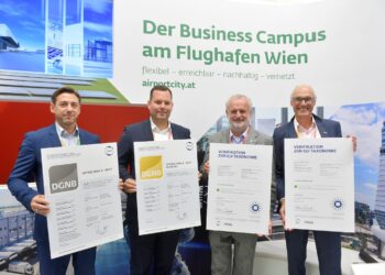 Flughafen Wien erhält ÖGNI-Zertifikate für nachhaltige Projektentwicklung
