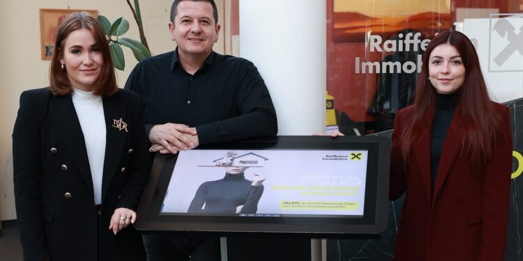 Neue Maklerinnen und Makler für's Burgenland: Sophie Kühnel, Marcel Feller, Beatrice Sarközi, v.l.n.r. Foto: RIV