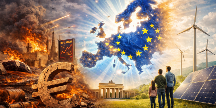 Die Welt ist aus den Fugen geraten. Anstatt auf Stabilität zu hoffen müssen wir sie selbst schaffen. Illustration: DALL-E/OpenAI