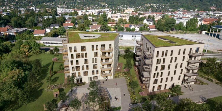 In Graz entsteht das Wohnprojekt "Lumina". Bild: Oliver Oswald