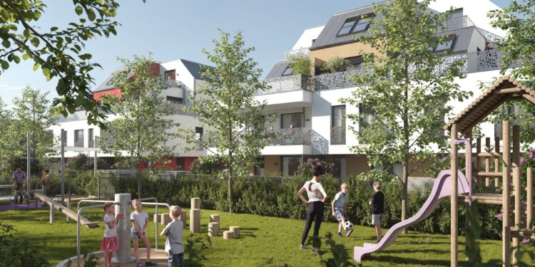 Das Wohnprojekt "Rosengarten" der Wohnkompanie. Bild: Studio Z