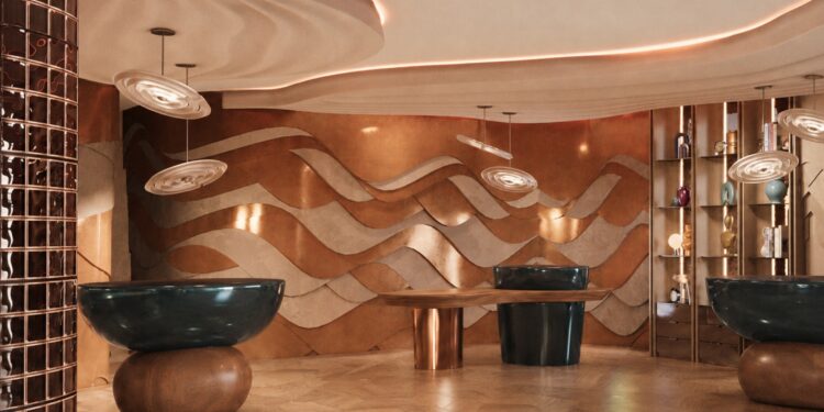Pullmann Hotel Wien Lobby Rendering