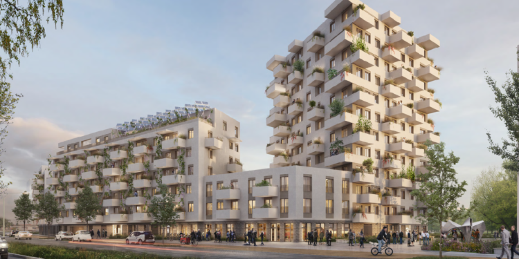 Kollitsch Invest und Porr realisieren in der Donaustadt 248 Mietwohnungen. Visualisierung: Soyka/Silber/Soyka Architects
