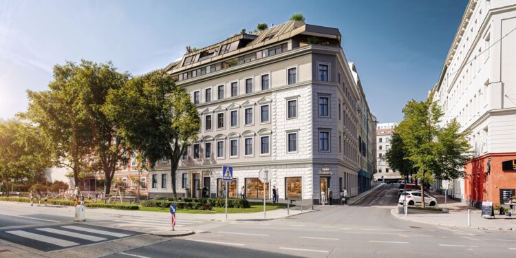 Das Zinshausprojekt am Zimmermannplatz. Bild: VIZ A VIE